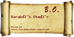 Barabás Otmár névjegykártya
